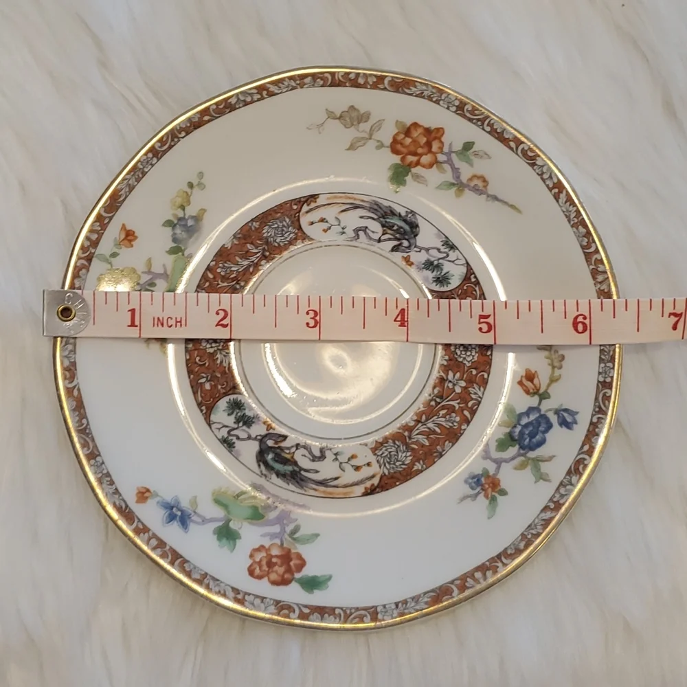 Vintage Theodore Haviland Limoges France Porcelain Plate Floral Gold Trim